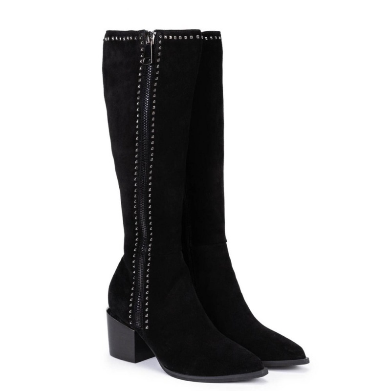 Bottes à Talons Alma En Pena Side Zippé Noir Femme | TTX-17705158